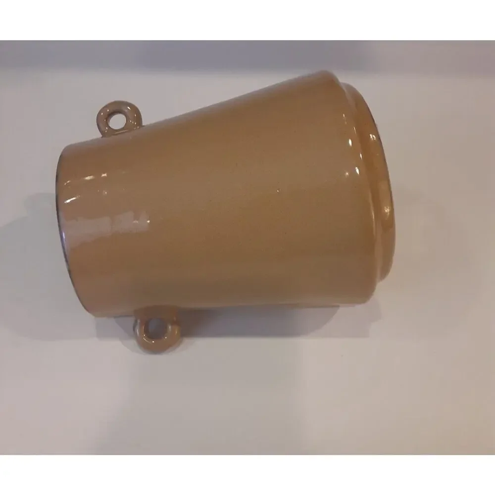 Stoneware Vase/ CrockDistressed Rim Masculine Mixed Decor